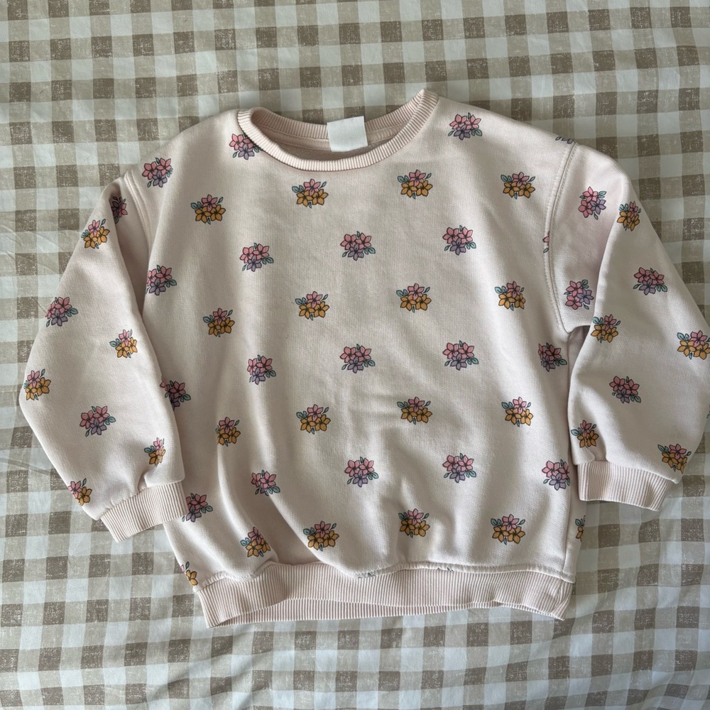 Zara Floral Patterned Sweatshirt